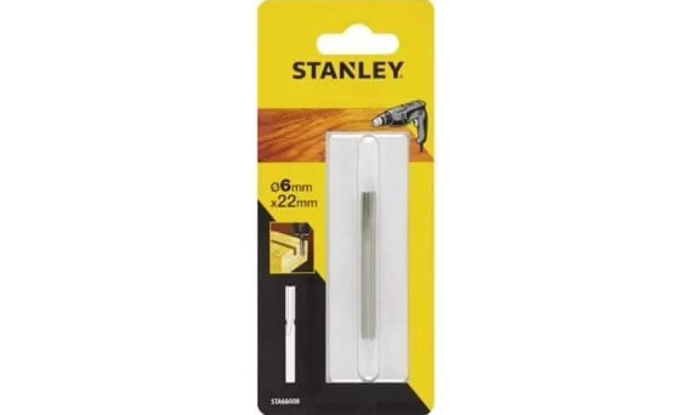 Fresa para Corte Retos 6x15mm p/ Madeira Stanley STA66000-QZ