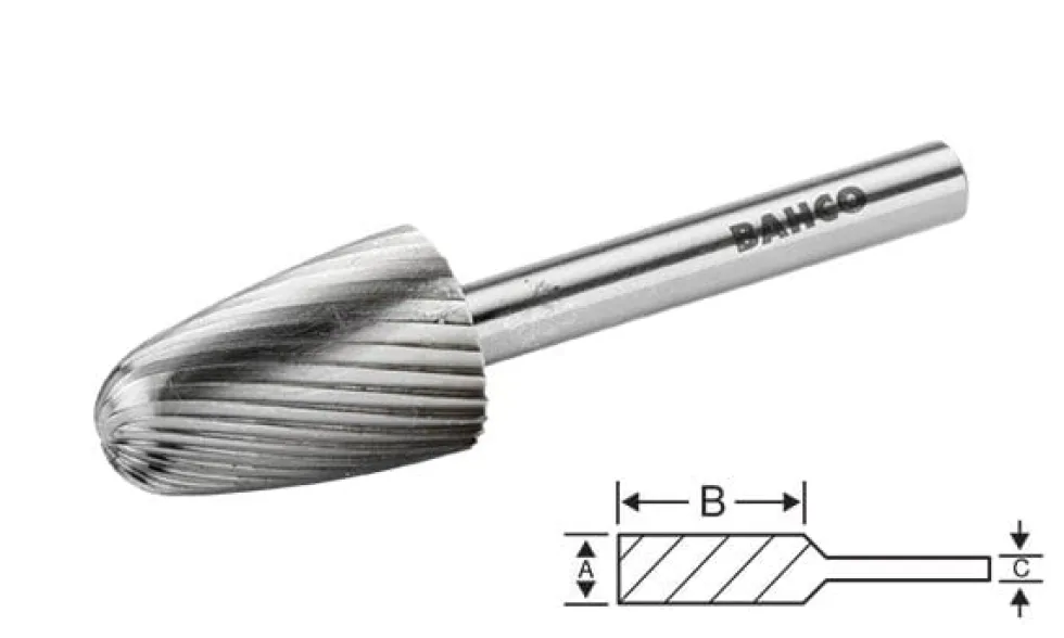Fresa p/ Tupia 12mm Bahco HSSG-F1225M
