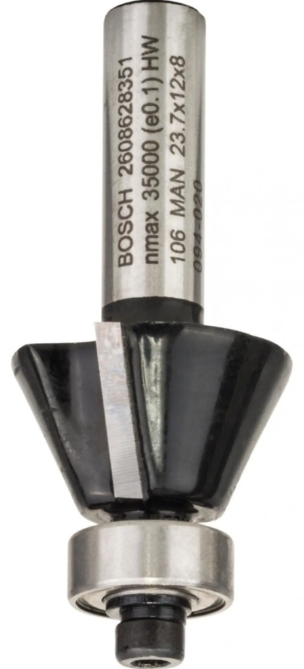 Fresa Rebaixo E Bisel 8x 5,5/25º x 12 Bosch 2608628351
