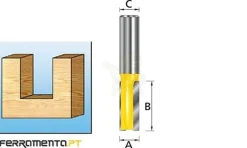 Fresa Recta 2 Navalhas 18-12mm Makita D-10431