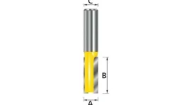 Fresa Recta 2 Navalhas 22-12mm Makita D-10453