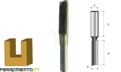 Fresa Recta 2 Navalhas 9-6mm Makita D-09276