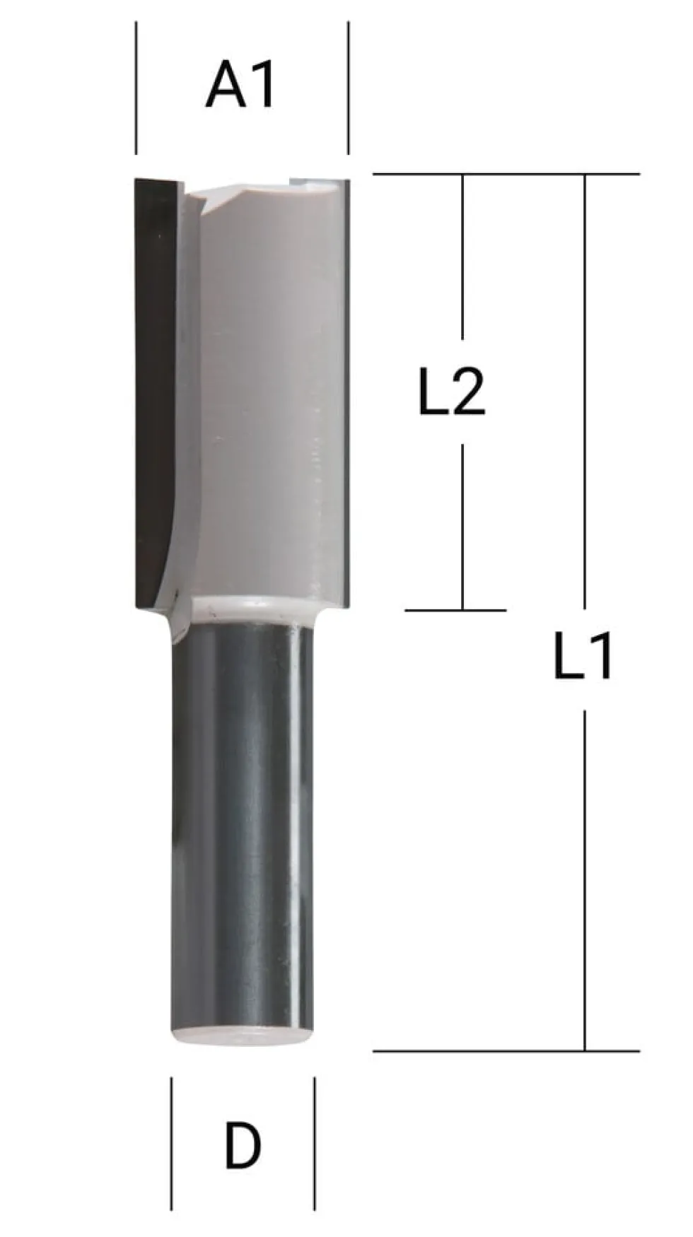 Fresa reta 2 fios, 6 x 6 x 48 x 16 mm Makita D-67717