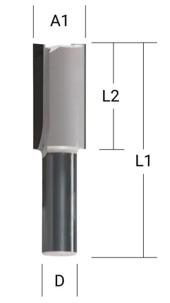 Fresa reta 2 fios, 6 x 14 x 51 x 19 mm Makita D-67773