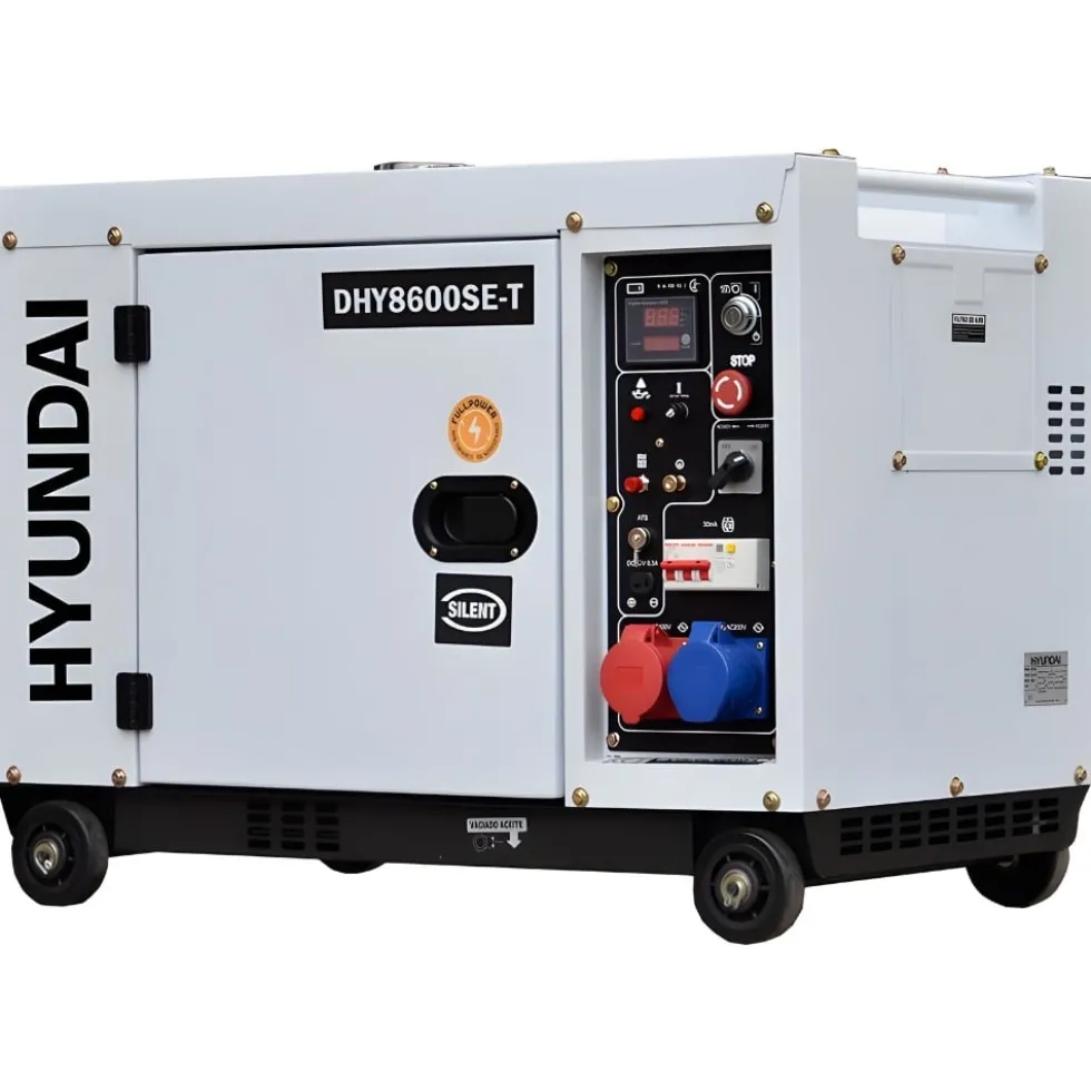 Gerador Diesel Silencioso 7,5 kVA Hyundai DHY8600SE-T