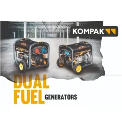 Gerador Gasolina/Gás (GLP) 10kVa 400V Kompak KP-K10000TE-T-DF