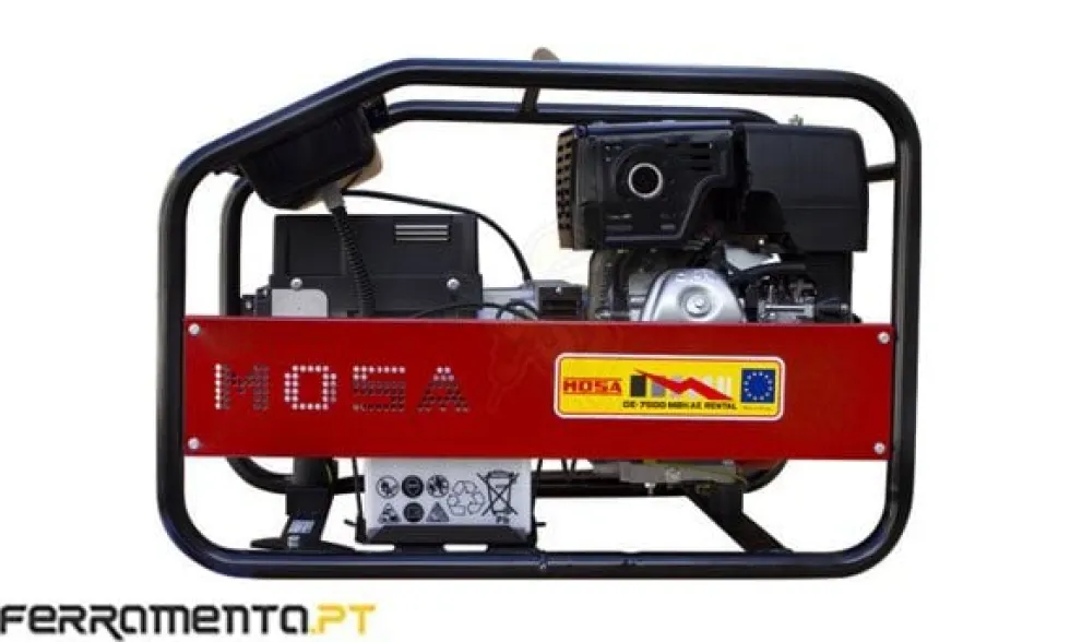 Gerador Gasolina Motor Honda 7 kVA MOSA GE-7500 MBH RENTAL