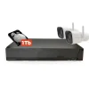 Gravador NVR de 16 canais 1 TB + 2 Câmeras EG-NVREXT002
