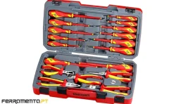Jogo 18 Alicates e Chaves de Fenda Teng Tools TV18N