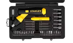 Jogo Bits Chaves de Fendas c/ Roquete - 40Pcs Stanley 0-63-038