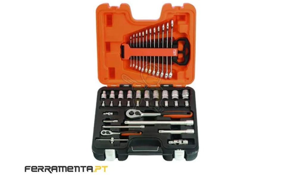 Jogo Caixa Bahco S410 1/4" e 1/2" 41 peças