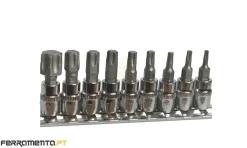 Jogo 9 Chaves Bit Torx 1/4" Kroftools 2355