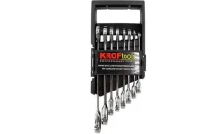 Jogo 8 Chaves Boca Luneta c/ Roquete 8-19mm Kroftools 1134