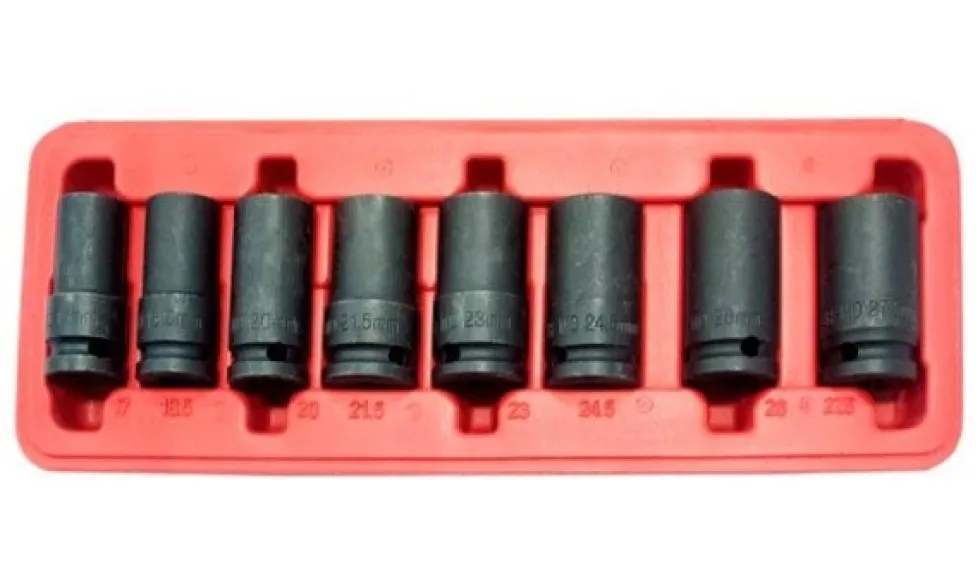 Jogo 8 chaves de caixa 1/2” anti-roubo Kroftools 3052