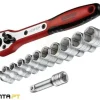 Jogo Chaves de Caixa E Roquete 1/4" Teng Tools M1413N1