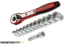 Jogo Chaves de Caixa E Roquete 1/4" Teng Tools M1413N1