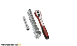 Jogo Chaves de Caixa e Roquete 1/2" Teng Tools M1212N1