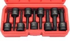 Jogo 9 chaves 1/2” impacto torx T20-T70 Kroftools 6098