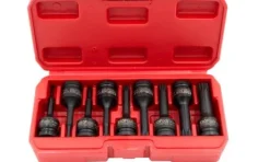 Jogo 9 chaves 1/2” impacto xzn M4-M16 Kroftools 6095