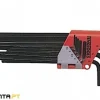Jogo 9 Chaves Métricas Hex Ponta Esférica Teng Tools 1479MM
