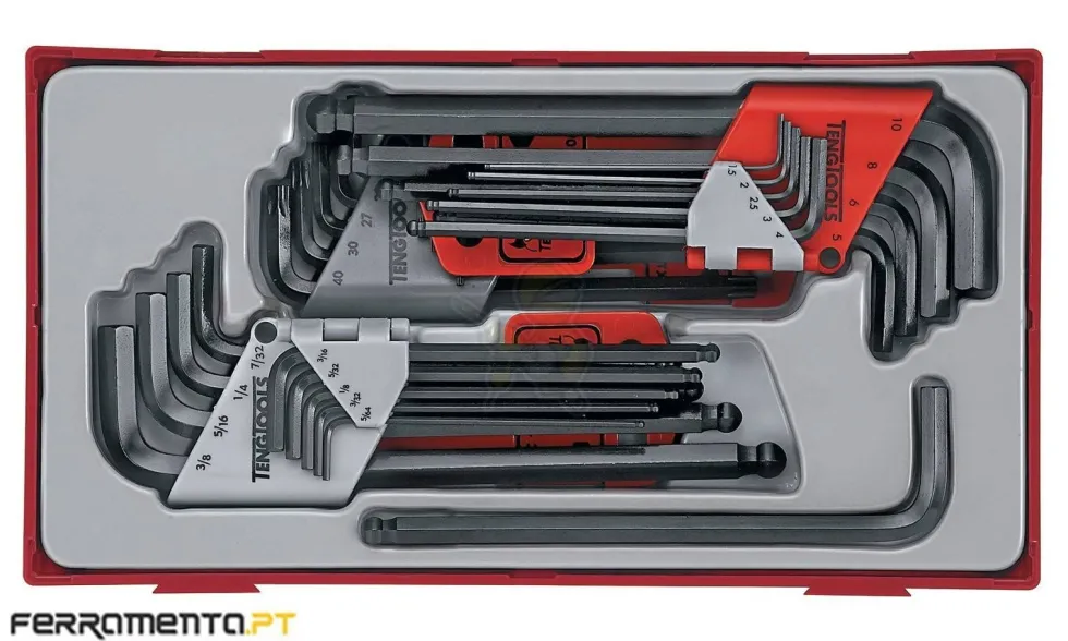Jogo Chaves Sextavadas MM/MF/TX Teng Tools TTHT28