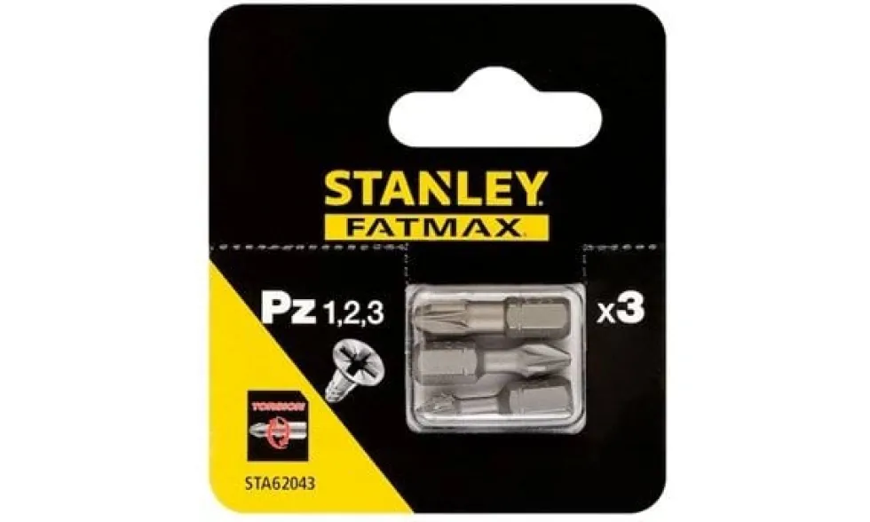 Jogo de 3 Bits Pz 25mm Fatmax Stanley STA62043-XJ