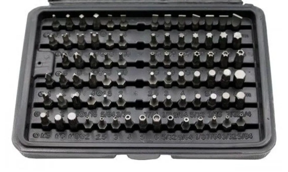 Jogo de Bits 1/4” 100 Unidades Kroftools 2100
