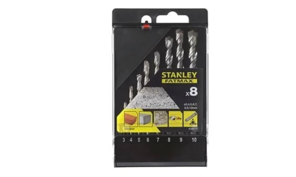 Jogo de Brocas para Betão 3–10 mm Stanley STA56068-QZ