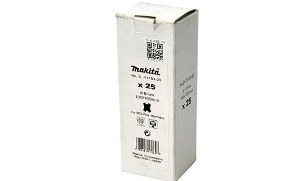 Jogo de Brocas SDS-PLUS 8x160mm 25UN Makita D-01183-25