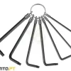 Jogo de 7 Chaves Allen Torx Teng Tools 1487