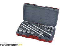 Jogo De Chaves Caixa Teng Tools T3418-6 3/4"