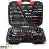 Jogo de Chaves de Caixa 1/4''-3/8''-1/2" 218 Pcs Kroftools 2218