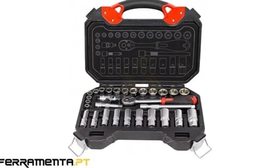 Jogo de Chaves de Caixa 3/8'' 29 Pcs Kroftools 2029
