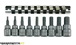 Jogo de Chaves de Caixa 3/8'' 9 Peças Teng Tools M3812