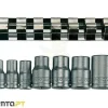 Jogo de Chaves de Caixa Torx 1/4" e 3/8" 10Pcs Teng Tools M-3814