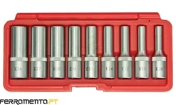 Jogo de Chaves de Caixa Torx 1/2" Longas Kroftools 6103