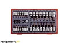 Jogo de Chaves 1/4" e 3/8" Teng Tools TTBS35