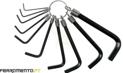 Jogo de 10 Chaves Sextavadas em Anel Teng Tools 1425
