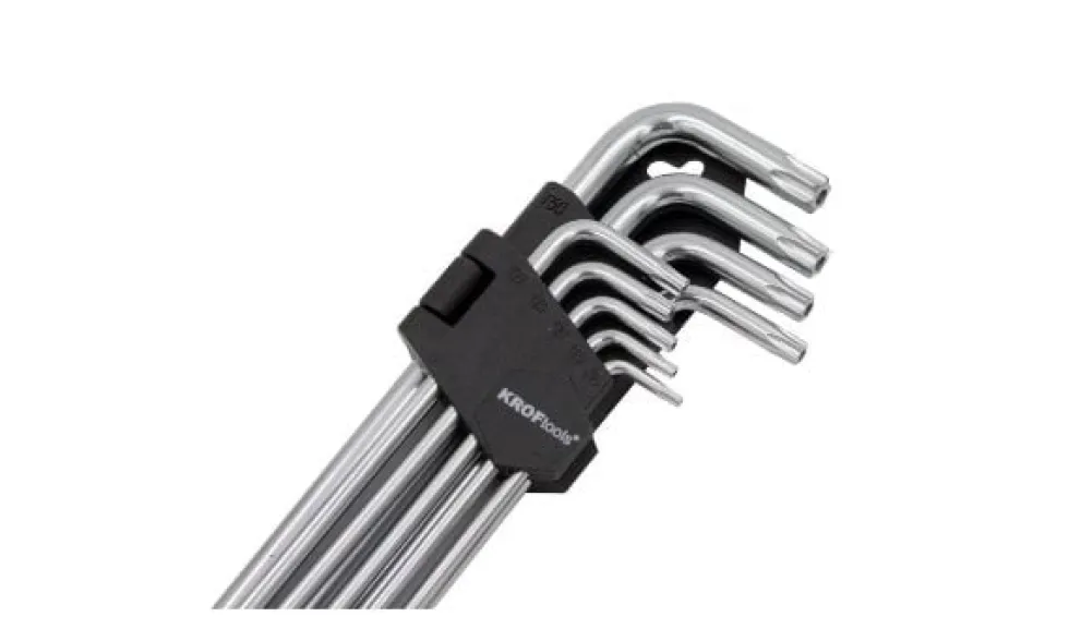 Jogo de 9 chaves Torx T10-T50 Kroftools 5517