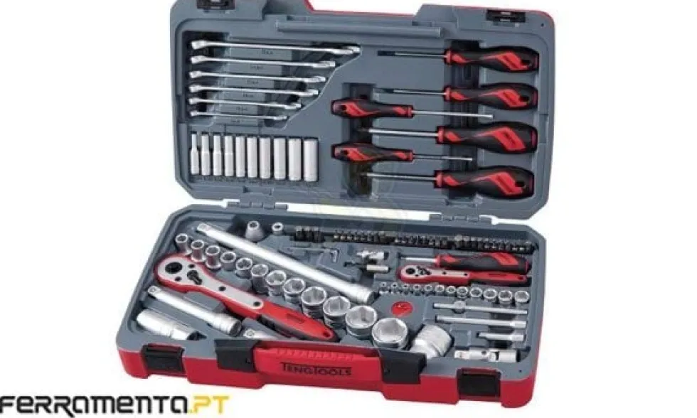 Jogo de Ferramentas 1/4'' - 1/2'' 95Pcs Teng Tools TM095