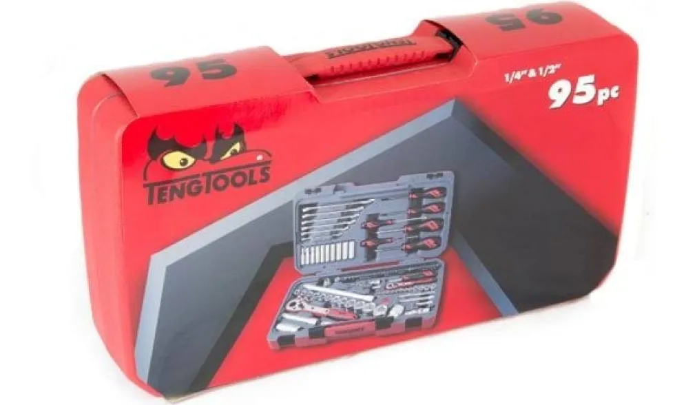 Jogo de Ferramentas 1/4'' - 1/2'' 95Pcs Teng Tools TM095