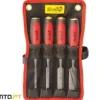 Jogo de Formões Cr-Vanadium 4Pcs Macfer FPJ608-01
