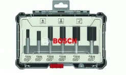 Jogo de Fresas Retas 6 Pcs encabadouro 8mm Bosch 2607017466