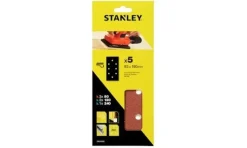 Jogo de Lixas de Velcro G80-240 93x190mm Stanley STA31532-XJ