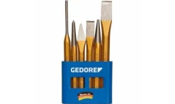 Jogo de Punção e Cinzel plano 6Pcs Gedore 106 D