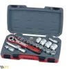 Jogo 21 Peças Sextavadas 1/2" Teng Tools T1221-6