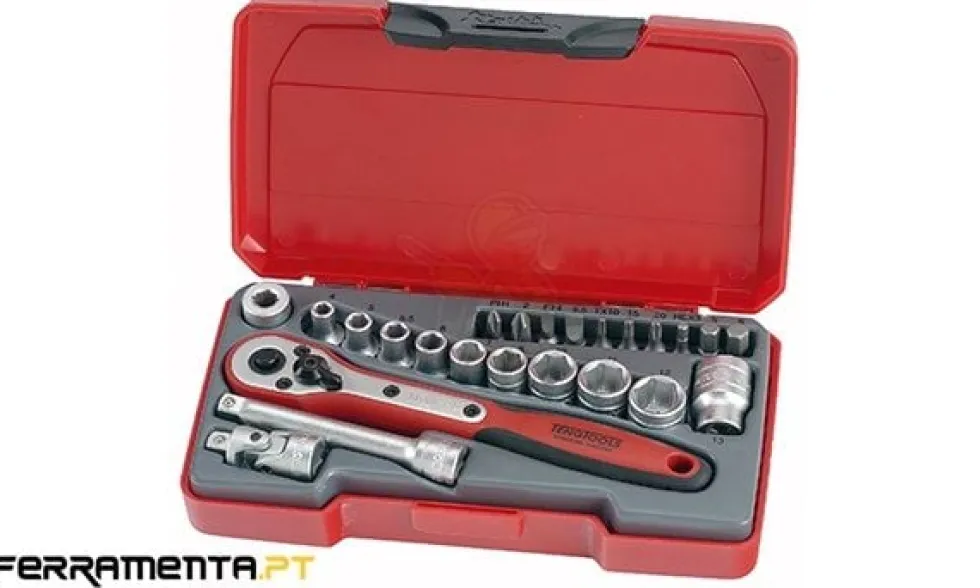 Jogo 24 Peças 1/4" Teng Tools T1424