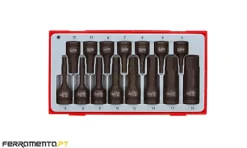 Jogo Ponteiras Hexagonais de Impacto Teng Tools TT9015HX