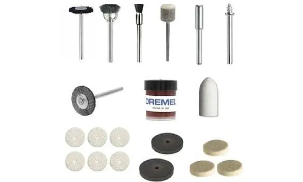 Kit 20 Acessórios de Limpeza / Polimento Dremel 684