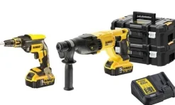 Kit Aparafusadora de Pladur + Martelo Eletropneumático DeWalt CPROF443